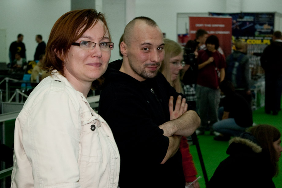 Pani Basia - organizatorka Fantasy Arena oraz Chris z Druha